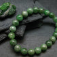 Green Garnet Tsavorite Genuine Bracelet ~ 7 Inches ~ 8mm Round Beads