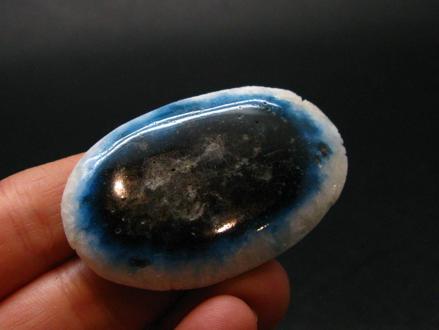 Blue Ice Glacierite Tumbled Stone from Indonesia - 1.9" - 29.72 Grams