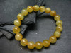 Australian Golden Prehnite Genuine Bracelet ~ 7 Inches ~ 10mm Round Beads