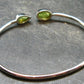 Titanite Sphene Sterling Silver Twister Bracelet - 5.22 Grams - Size Adjustable