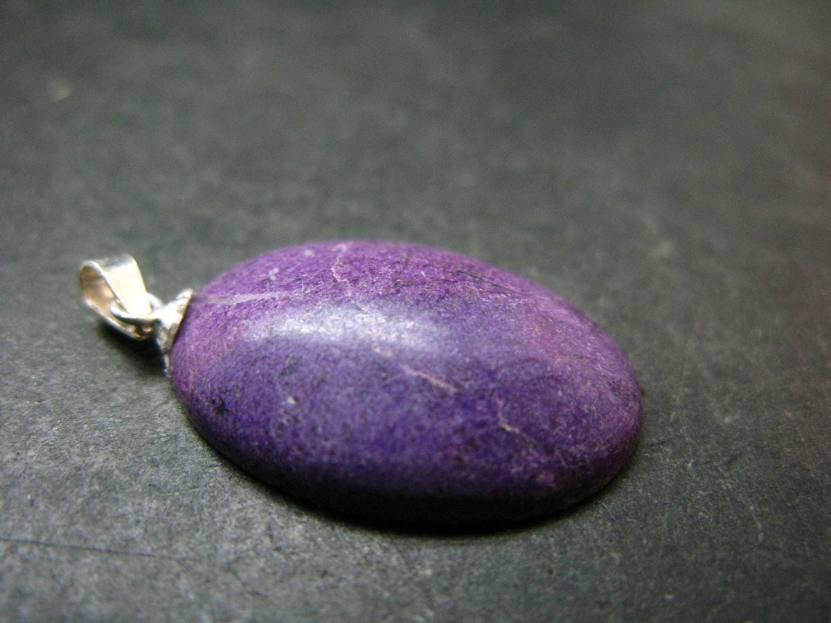 Rare Silver Stichtite Pendant from Australia - 1.3"