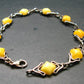 Natural Baltic Amber 925 Silver Bracelet - Size 7.5 Inches