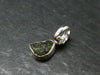 Moldavite Tektite Silver Pendant from Czech Republic - 0.7" - 0.95 Grams