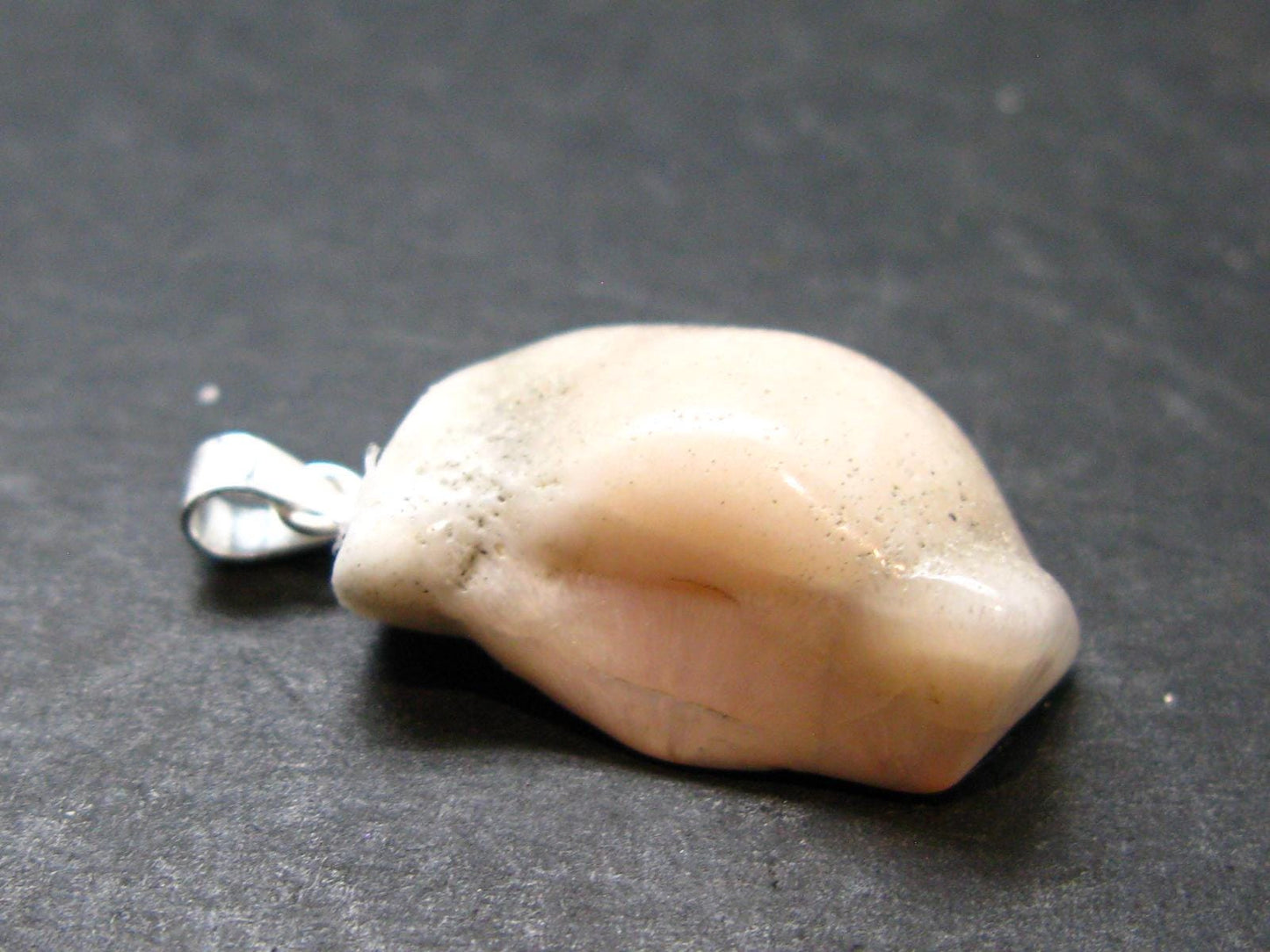 Natrolite Sterling Silver Pendant Necklace From Indonesia - 1.1" - 3.0 Grams