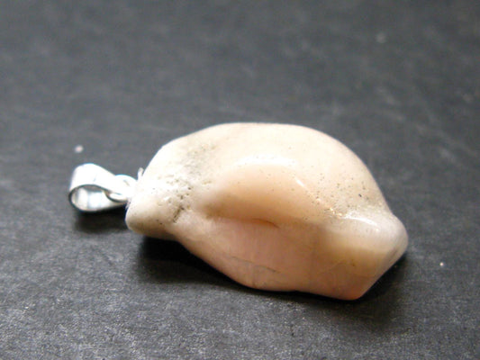 Natrolite Sterling Silver Pendant Necklace From Indonesia - 1.1" - 3.0 Grams