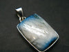 Blue Ice Glacierite Silver Pendant from Indonesia - 1.2" - 5.91 Grams