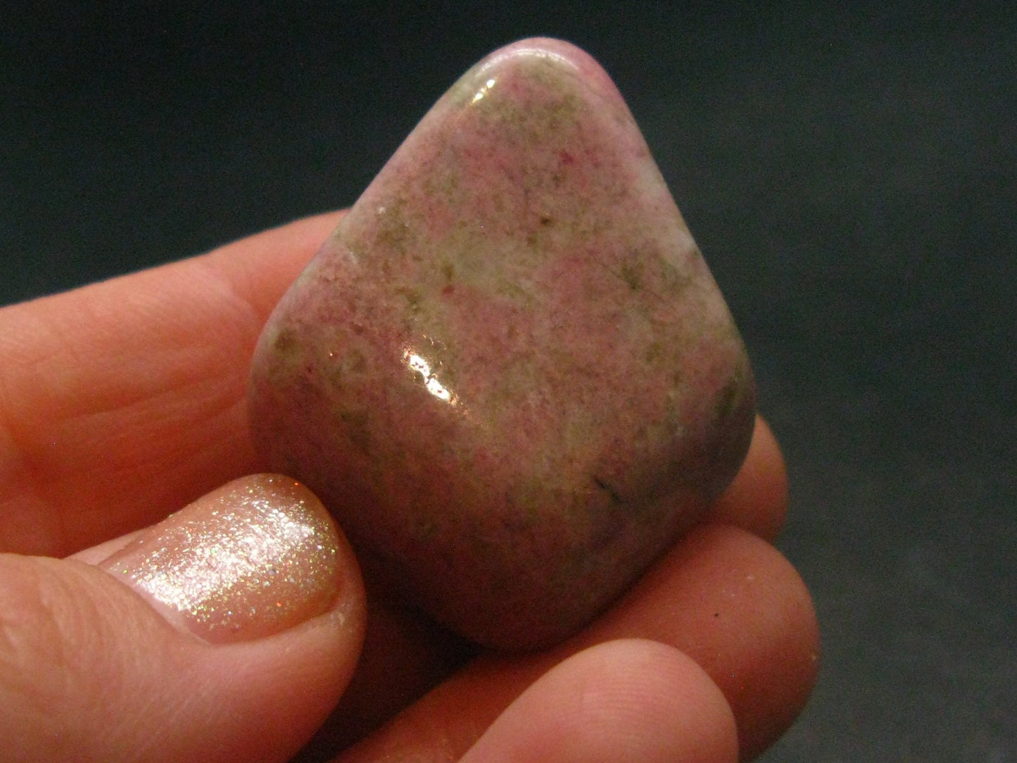 Rare Red Thulite Piece From Norway - 1.1" - 22.68 Grams