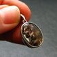 Rare Brahin Meteorite Slice With Olivine Pallasite Silver Pendant from Belarus - 1.0" - 3.0 Grams