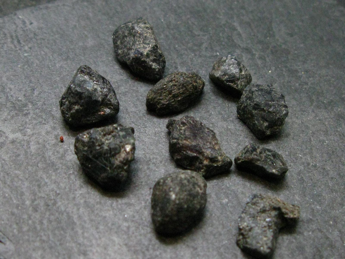 Lot of 10 Rare Alexandrite Chrysoberyl Crystals From Brazil - 46.45 Carats