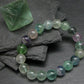 Fluorite Genuine Bracelet ~ 7 Inches ~ 10mm Round Beads