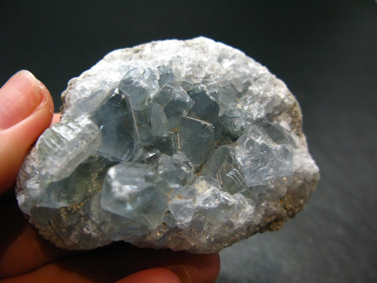 Natural Sky Blue Celestite Celestine Cluster from Madagascar - 2.5" - 141.76 Grams