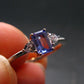 Tanzanite (Zoisite) Sterling Silver Ring - 1.79 Grams - Size 7.75