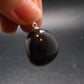 Rare Blue Amber Tumbled Fluorescent Silver Pendant From Indonesia - 1.1" - 4.75 Grams