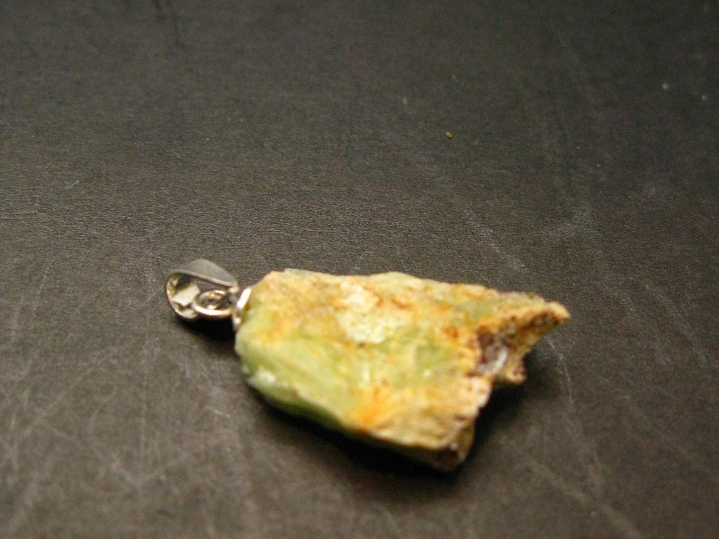 Very Rare Phosphophyllite Silver Pendant From Bolivia - 1.0" - 1.77 Grams