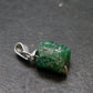 Emerald Beryl Silver Pendant from Afghanistan - 0.6" - 0.86 Grams