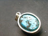 Amazing Large Intense Blue Genuine Turquoise 925 Silver Pendant - 1.3" - 10.18 Grams