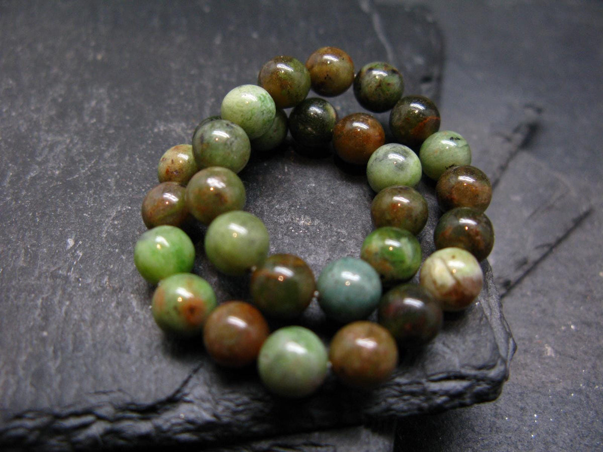 Green Opal Genuine Bracelet ~ 7 Inches ~ 6mm Round Beads