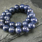 Blue Sapphire Genuine Bracelet ~ 7 Inches ~ 6mm Round Beads