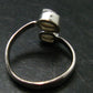 Very Rare White Cryolite 925 Silver Ring from Greenland - Size 9 - 2.53 Grams