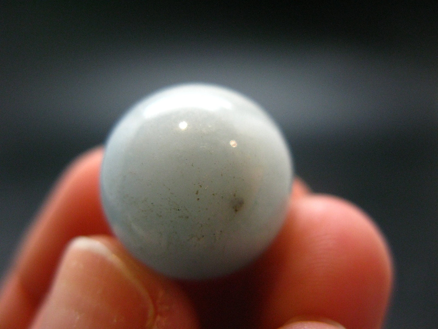 Genuine Blue Aquamarine Sphere Ball From Brazil - 0.6" - 6.28 Grams