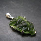 Moldavite Tektite Silver Dragon Pendant from Czech Republic - 1.6" - 6.28 Grams