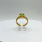 Peridot Ring | Gold Plated Sterling Silver, August Birthstone, Size 8