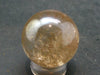 Beautiful Gold Aura Quartz Crystal Sphere Ball From Brazil - 0.9" - 17.8 Grams