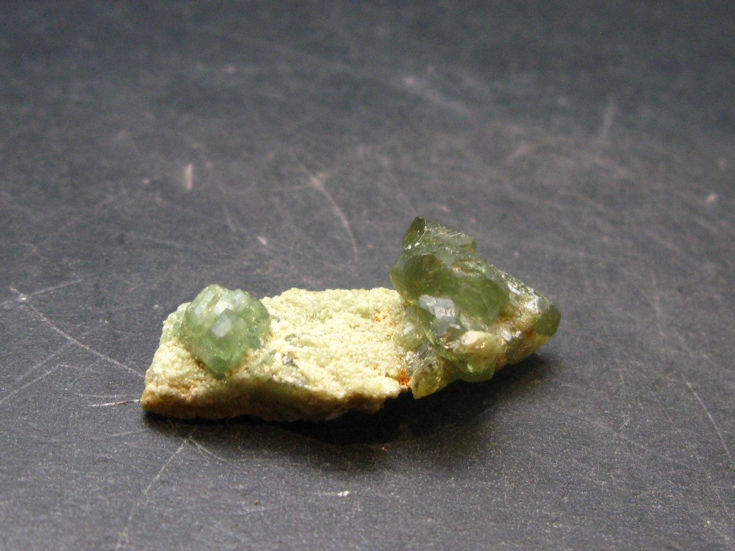 Rare Demantoid Garnet Cluster from Madagascar - 1.2" - 4.5 Grams