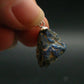 Rare Raw Blue Euclase Gem Crystal Silver Pendant from Zimbabwe - 0.9" - 2.05 Grams