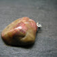 Rare Tumbled Brownish Pink Bustamite Silver Pendant with Attractive Pattern From South Africa - 1.2" - 7.61 Grams