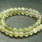 Gem Libyan Desert Glass Tektite Necklace 9 mm Beads from Libya - 19" - 42.37 Grams