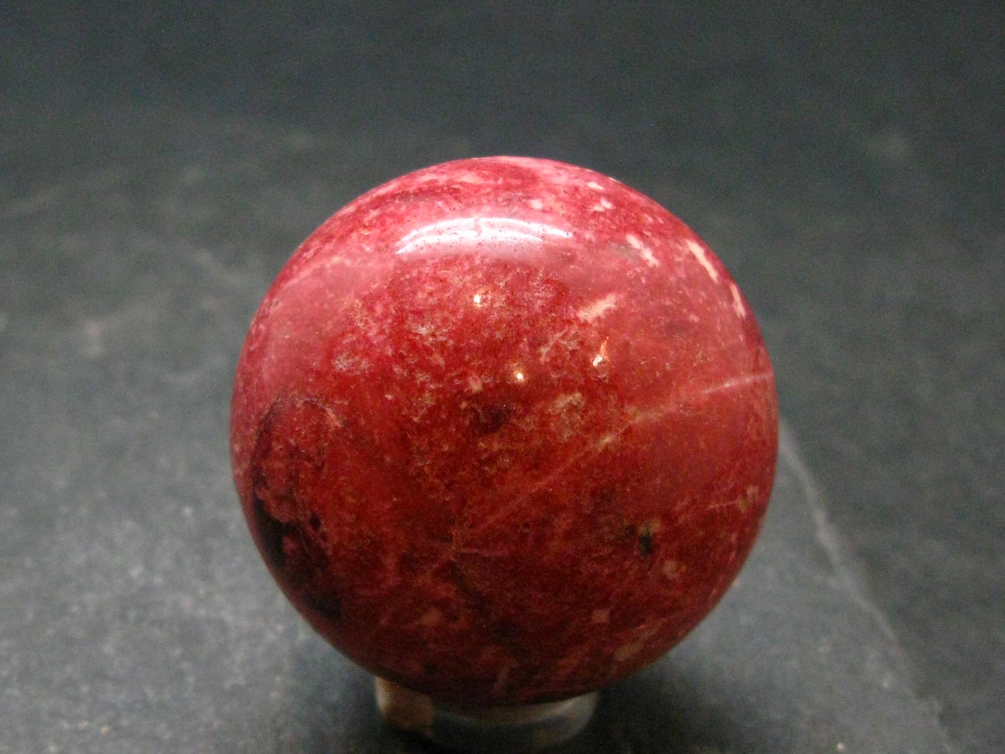 Rare Red Thulite Sphere Ball From Norway - 1.6" - 111.27 Grams