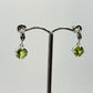 Peridot Sterling Silver Dangle Earrings | Ornate August Birthstone