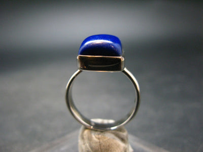Lapis Lazuli Silver Ring From Afghanistan - 5.3 Grams - Size 7