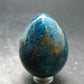 Large Neon Blue Apatite Egg from Madagascar - 103.0 Grams - 1.9"