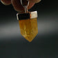 Yellow Citrine Sterling Silver Pendant from Brazil - 1.2" - 5.74 Grams