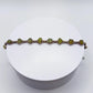 Chrysoberyl Raw Stone Bracelet Green Gemstone Silver Link Bracelet Natural Crystal Jewelry Gift