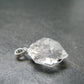 Fine Natural Herkimer Diamond Silver Pendant From New York - 0.8" - 1.93 Grams