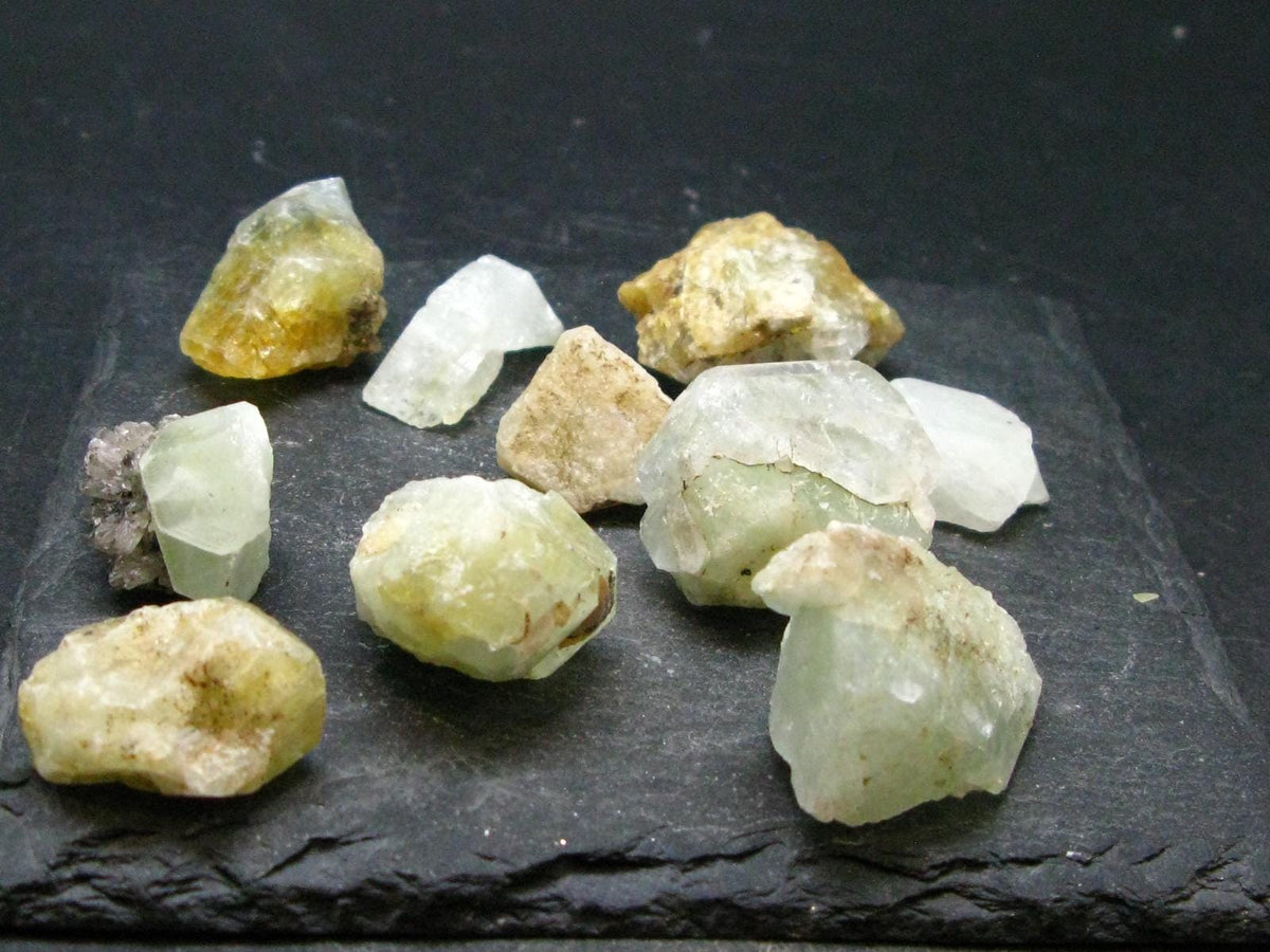 Lot Of 10 Datolite Crystals From Russia - 66.51 Grams