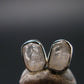 Natrolite Stud Earrings Sterling Silver From Russia - 1.13 Grams