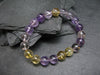 Ametrine Genuine Bracelet ~ 7 Inches ~ 10mm Round Beads