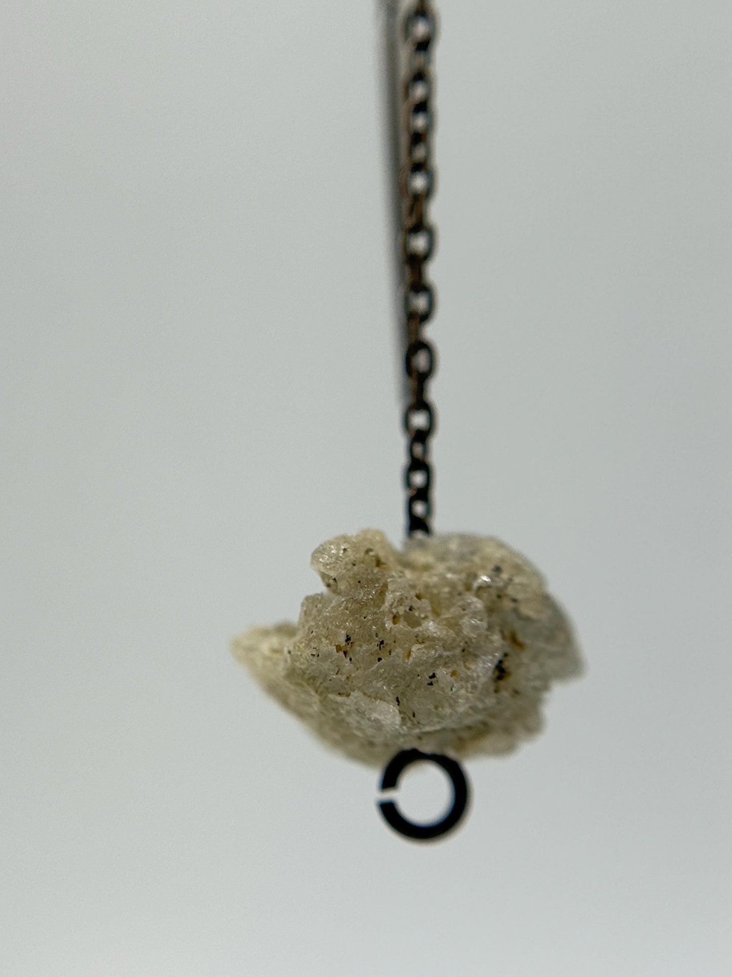 Raw Herderite Crystal Threader Earrings in Sterling Silver - 2.68g