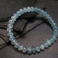 Blue Topaz Genuine Bracelet ~ 7 Inches ~ 8mm Rondelle Beads