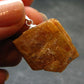 Orange Kyanite Crystal Silver Pendant From Tanzania - 1.1" - 6.0 Grams