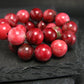 Thulite Genuine Bracelet ~ 7 Inches ~ 8mm Round Beads