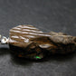 Ammolite Amolite Silver Pendant From Alberta Canada - 1.3" - 2.90 Grams