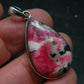 Rare Pink Tugtupite Sterling Silver Pendant From Greenland - 1.6" - 6.00 Grams