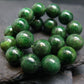 Green Garnet Tsavorite Genuine Bracelet ~ 7 Inches ~ 9.5mm Round Beads