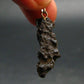 Tibetan Black Tektite Silver Pendant From Tibet - 1.4" - 1.48 Grams