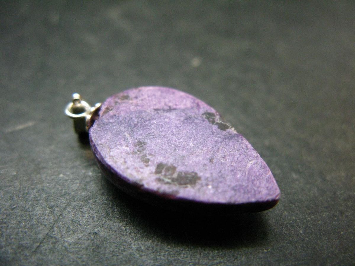 Rare Silver Stichtite Pendant from Australia - 1.1"